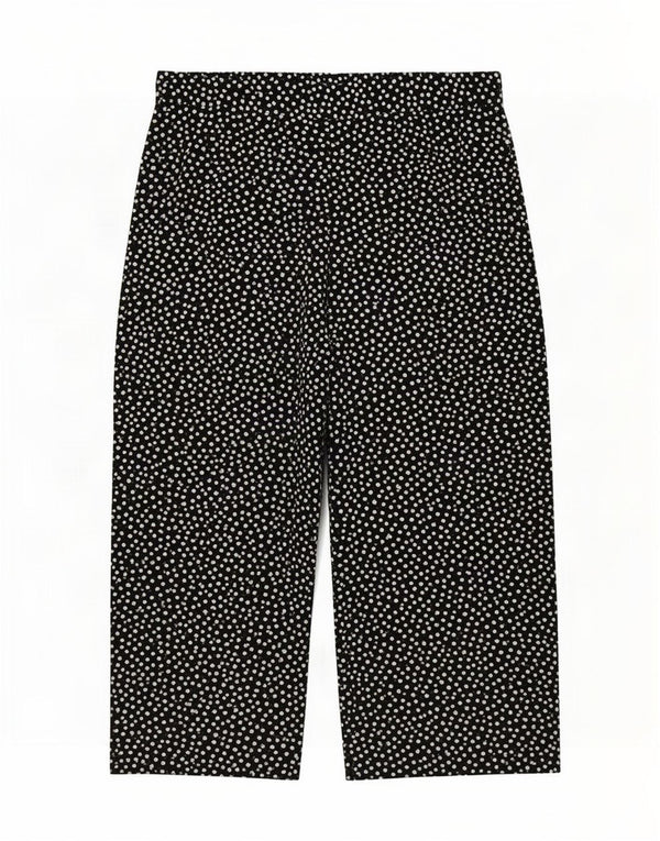 Marks & Spencer Womens Casual Trousers UK 20 2XL W40 L27 Black Polka Dot