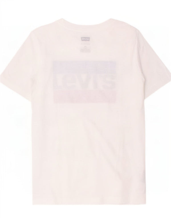 Levi's Boys Graphic T-Shirt Top 15-16 Years White Cotton
