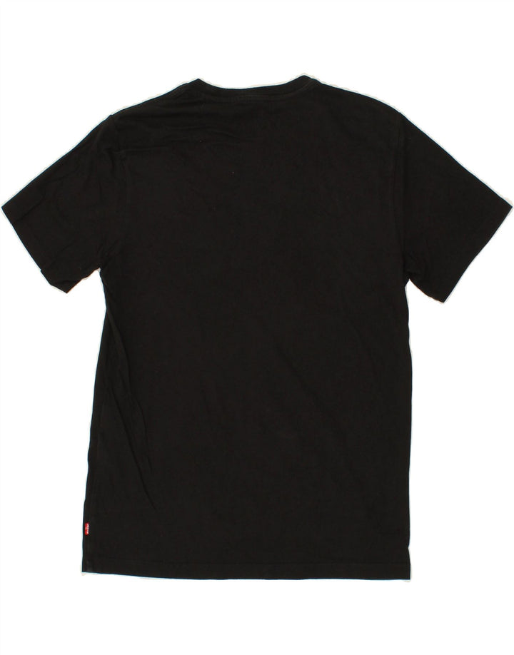 LEVI'S Mens Graphic T-Shirt Top Small Black Cotton Vintage Levi's and Second-Hand Levi's from Messina Hembry 