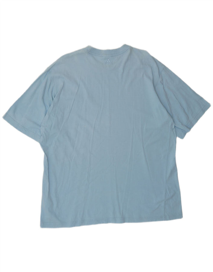 ADIDAS Mens T-Shirt Top XL Blue Cotton