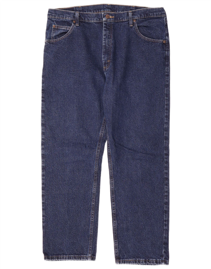Wrangler Mens Straight Jeans W38 L29 Blue Cotton