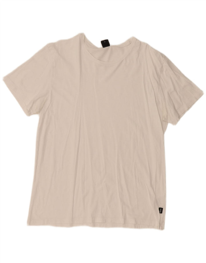 HUGO BOSS Mens T-Shirt Top XL White Cotton