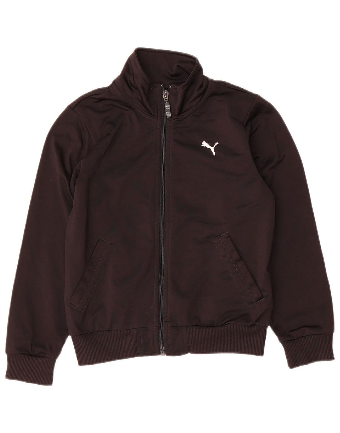 PUMA Boys Graphic Tracksuit Top Jacket 7-8 Years Black