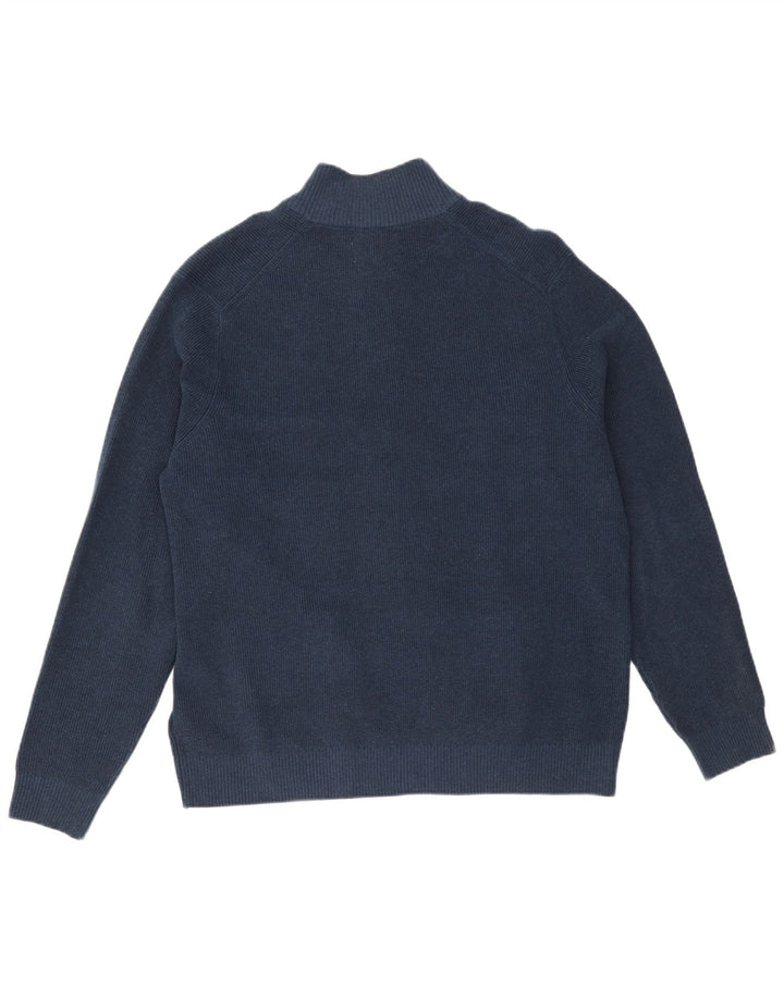 Marks & Spencer Mens Cardigan Sweater XL Navy Blue Polyester