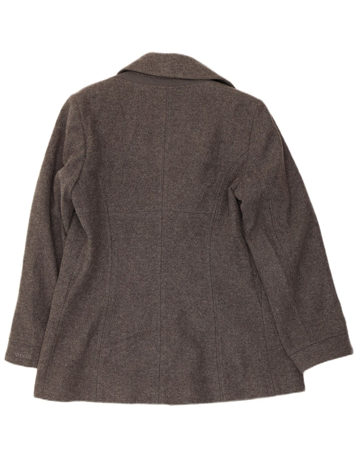 GEOX Womens Respira Pea Coat UK 12 Medium Grey