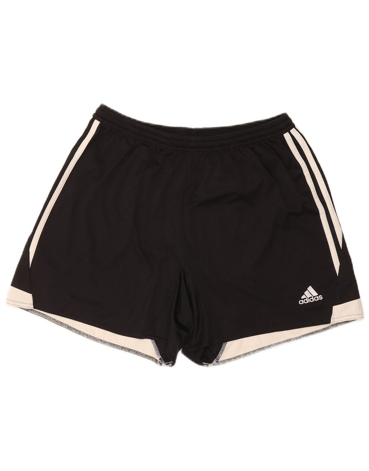 ADIDAS Womens Climacool Sport Shorts UK 16/18 Large Black Colourblock