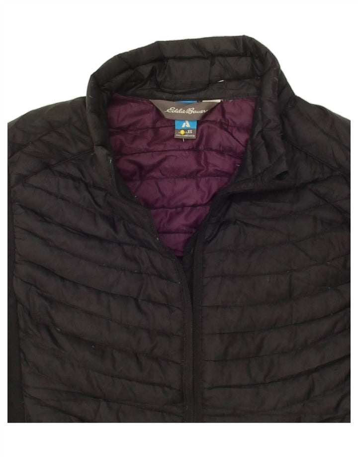 EDDIE BAUER Womens Padded Gilet UK 6 XS Black Polyester Vintage Eddie Bauer and Second-Hand Eddie Bauer from Messina Hembry 