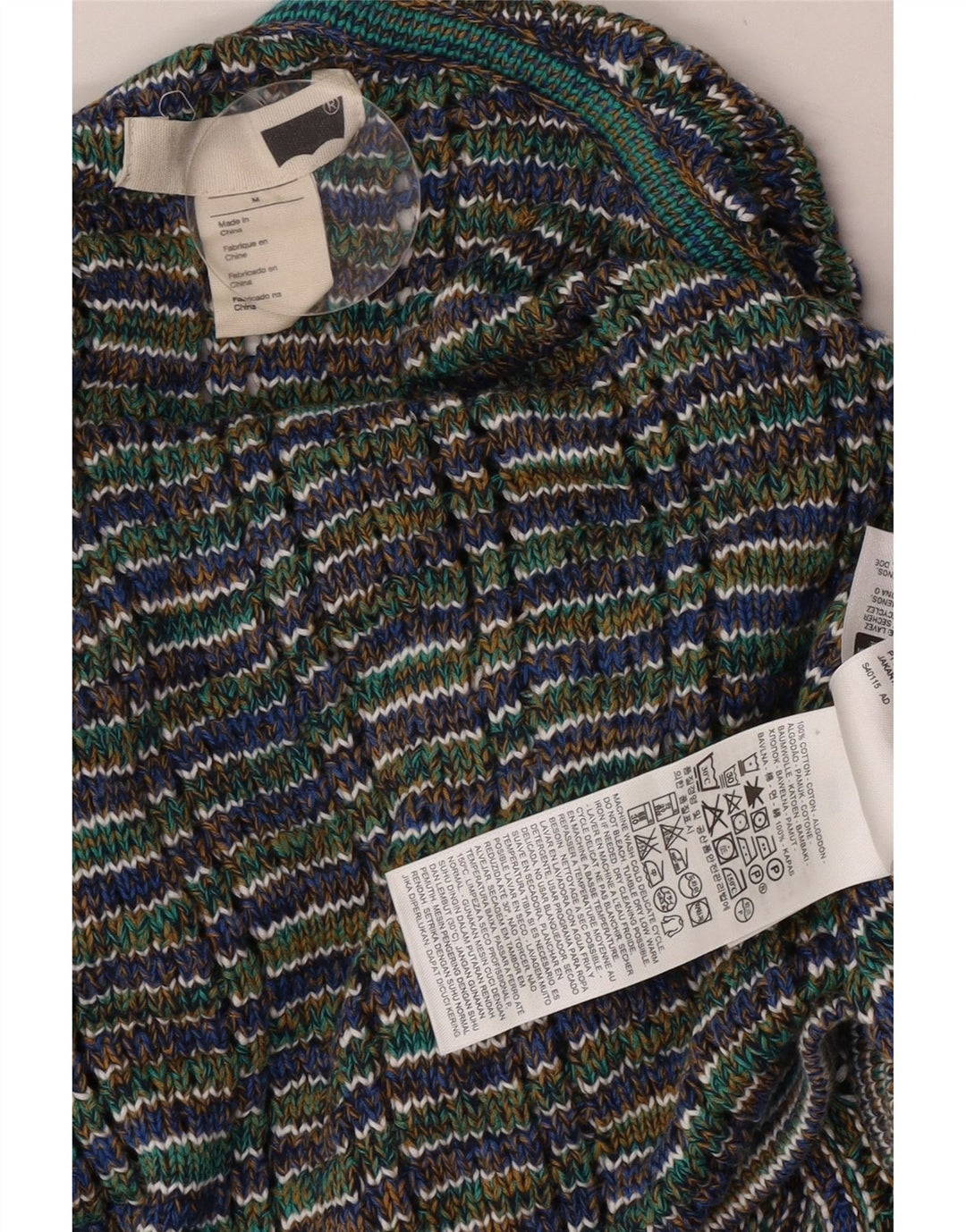 Levi's Womens Oversized Jumper Sweater UK 14 Medium Green Flecked