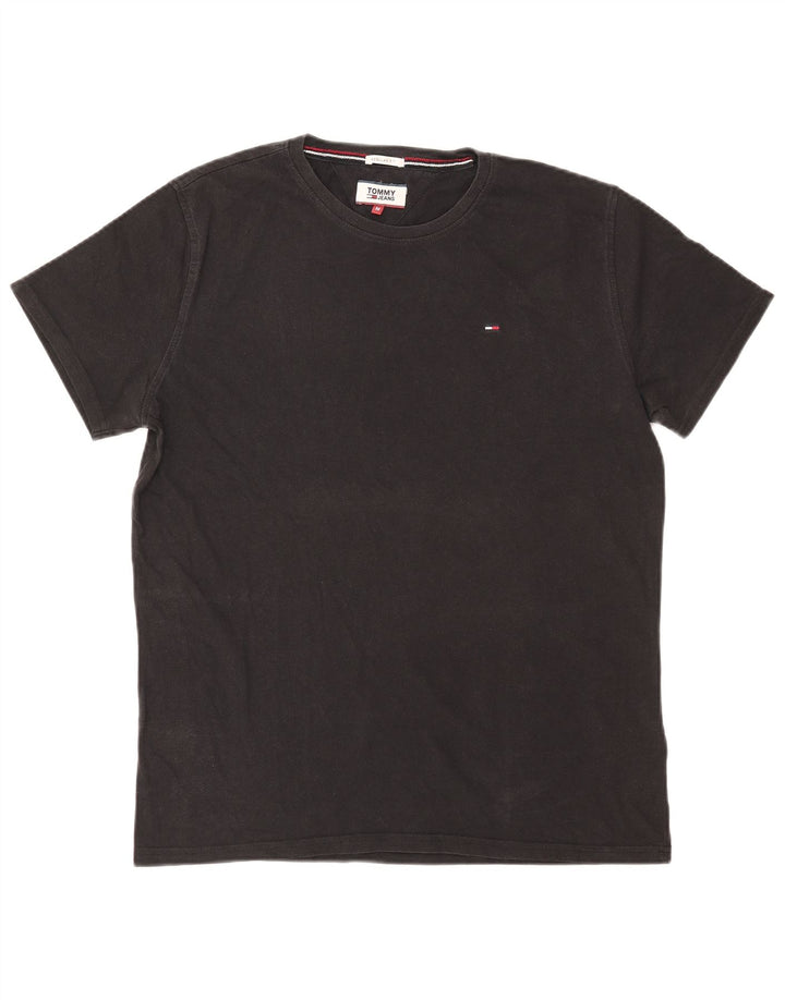 Tommy Hilfiger Mens Regular Fit T-Shirt Top Medium Black Cotton