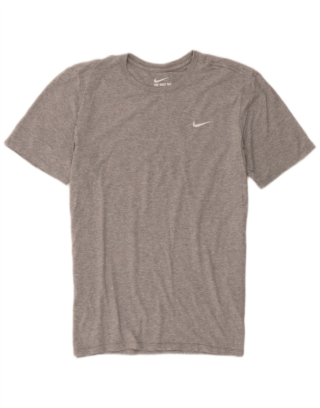 Nike Mens Athletic Cut T-Shirt Top Medium Grey Flecked Cotton