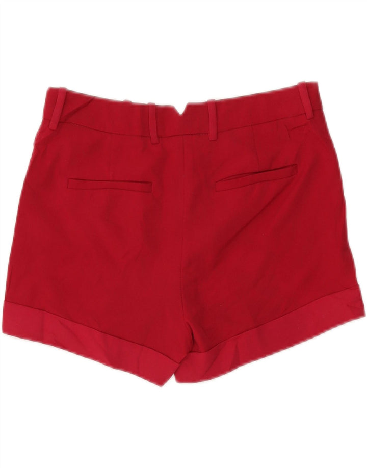 Zara Womens Chino Shorts Small W26  Red Polyester