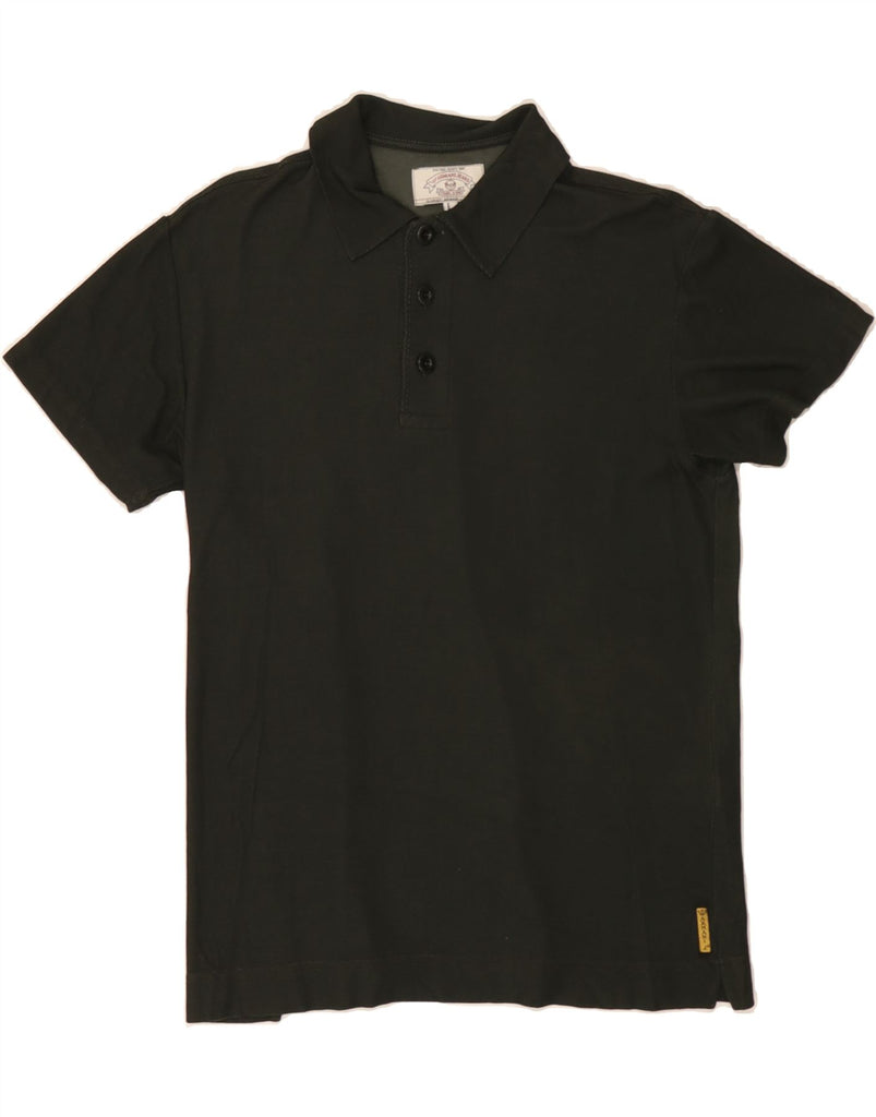 ARMANI Mens Polo Shirt Medium Green Viscose Vintage Armani and Second-Hand Armani from Messina Hembry 