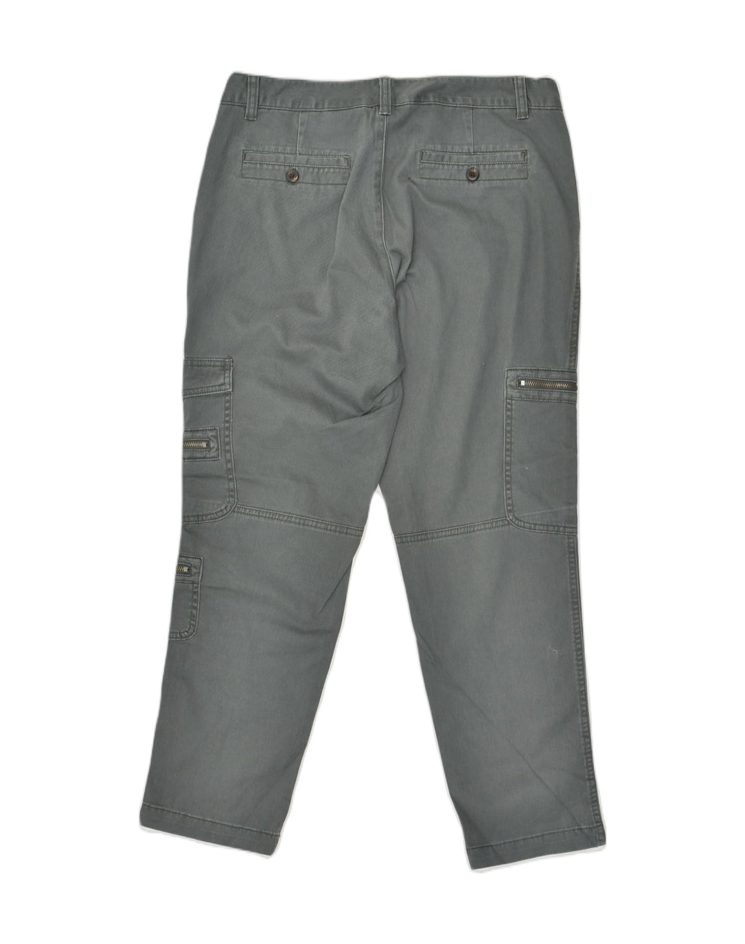 DOCKERS Womens Slim Cargo Trousers US 8 Medium W32 L26 Grey Cotton | Vintage Dockers | Thrift | Second-Hand Dockers | Used Clothing | Messina Hembry 