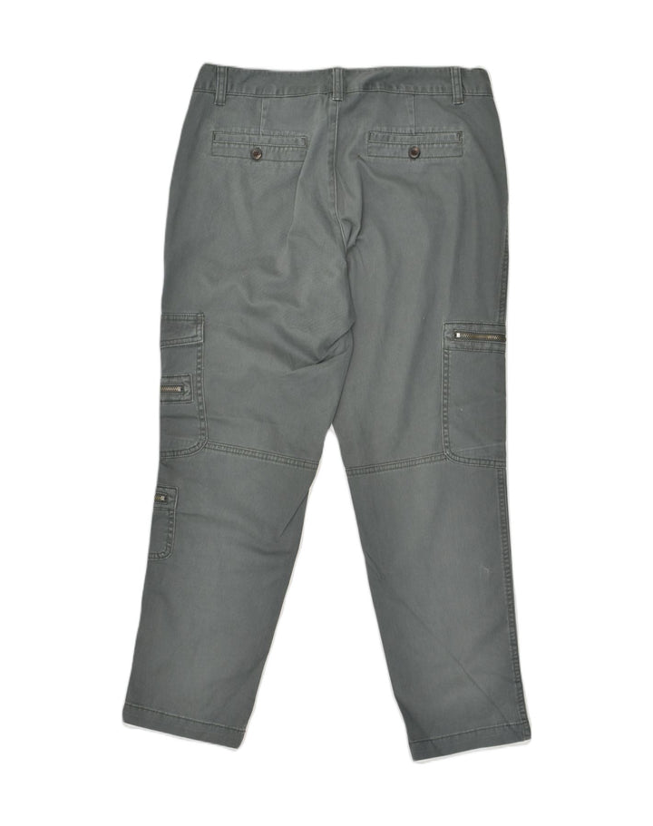 DOCKERS Womens Slim Cargo Trousers US 8 Medium W32 L26 Grey Cotton | Vintage Dockers | Thrift | Second-Hand Dockers | Used Clothing | Messina Hembry 