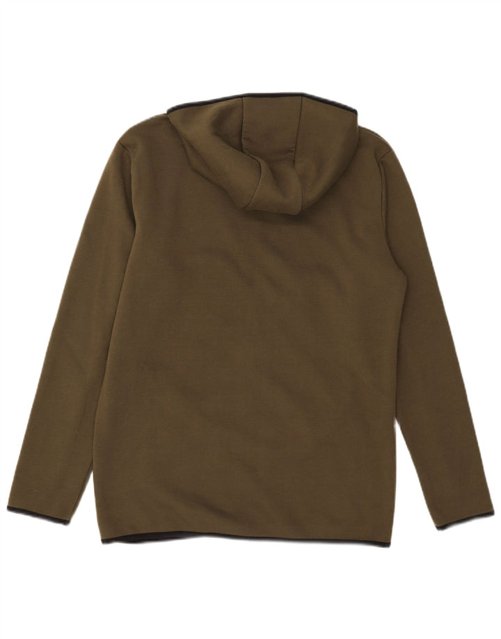 Ellesse Mens Zip Hoodie Sweater Small Khaki Polyester