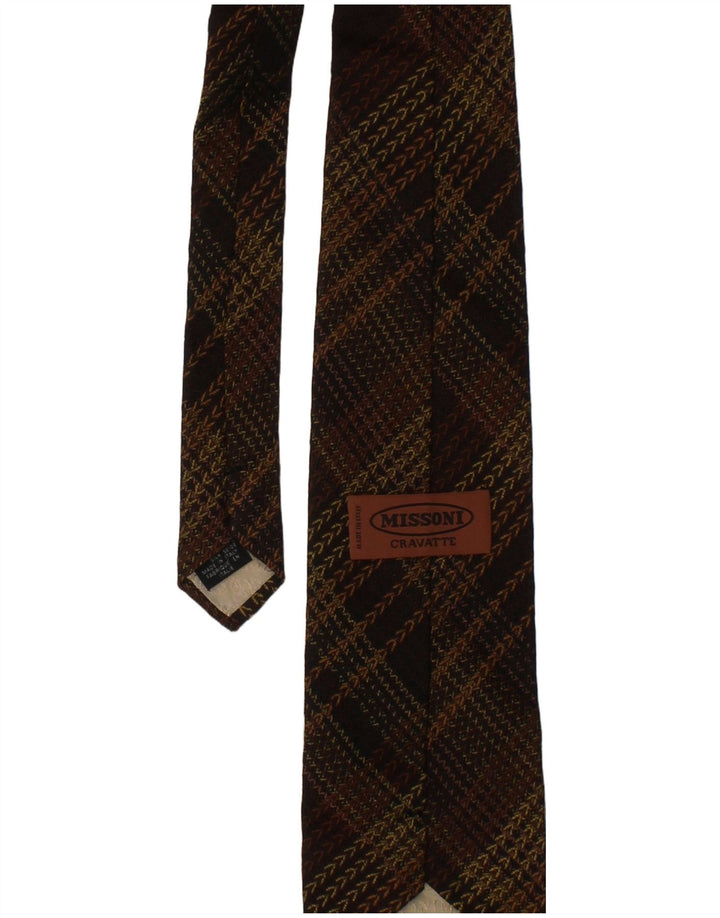 Missoni Mens Cravatte Tie One Size Brown Silk