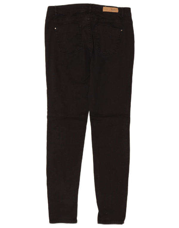 Zara Womens Skinny Jeans EU 38 Small W28 L29 Black Cotton