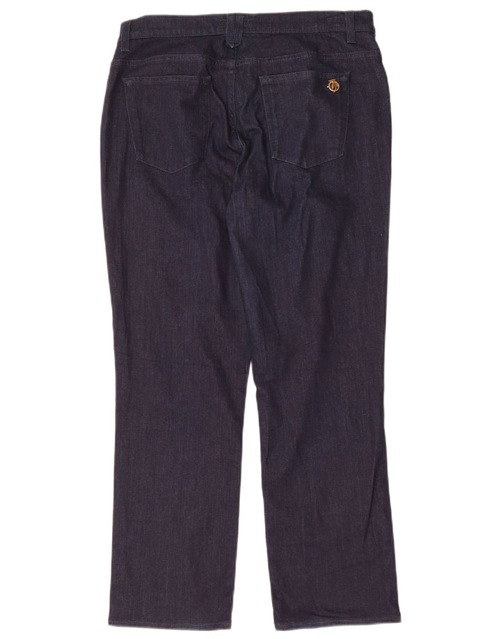 Trussardi Womens Straight Jeans IT 48 XL W34 L28 Navy Blue Polyester