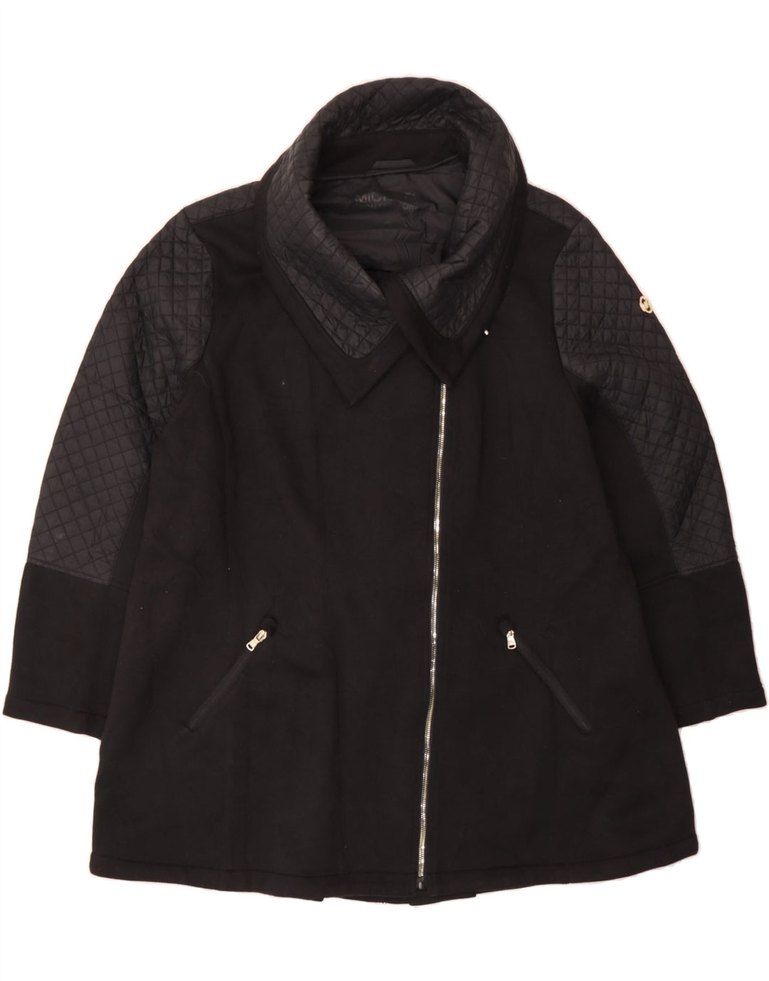 MICHAEL KORS Womens Overcoat UK 22 3XL Black Cotton Vintage Michael Kors and Second-Hand Michael Kors from Messina Hembry 