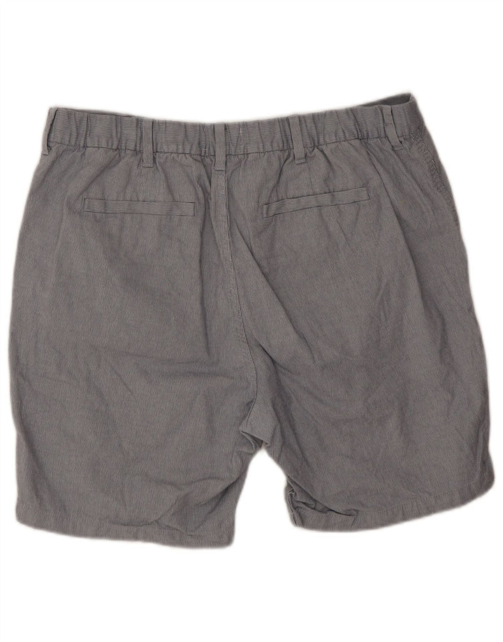 MARKS & SPENCER Mens Regular Fit Chino Shorts W38 XL Grey Polyester