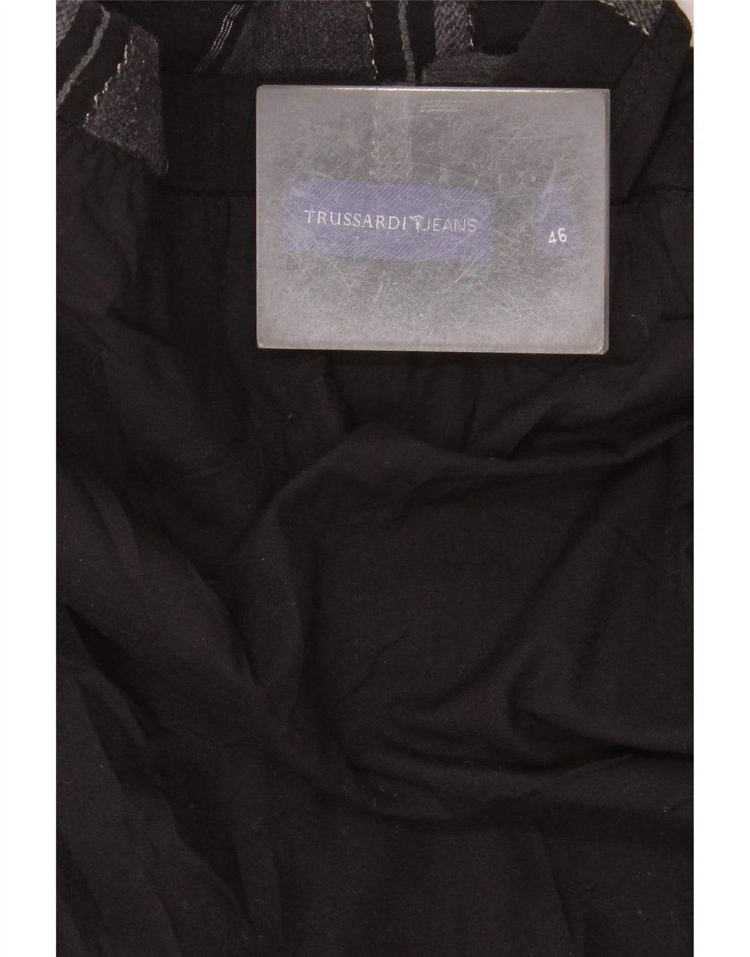 TRUSSARDI Womens A-Line Skirt IT 46 Large W32  Black Striped