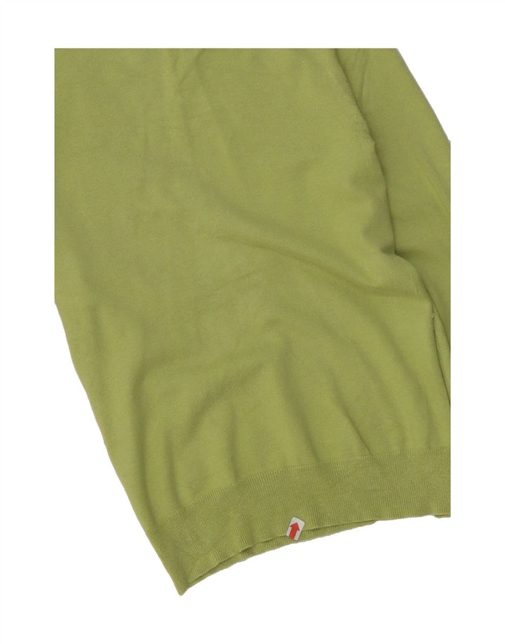 MOSSIMO Womens V-Neck Jumper Sweater UK 10 Small Green Silk Vintage Mossimo and Second-Hand Mossimo from Messina Hembry 