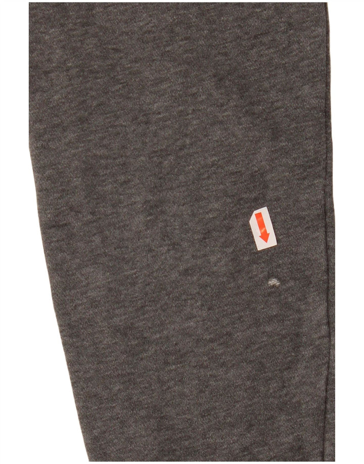 ADIDAS Boys Hoodie Jumper 13-14 Years Grey Cotton