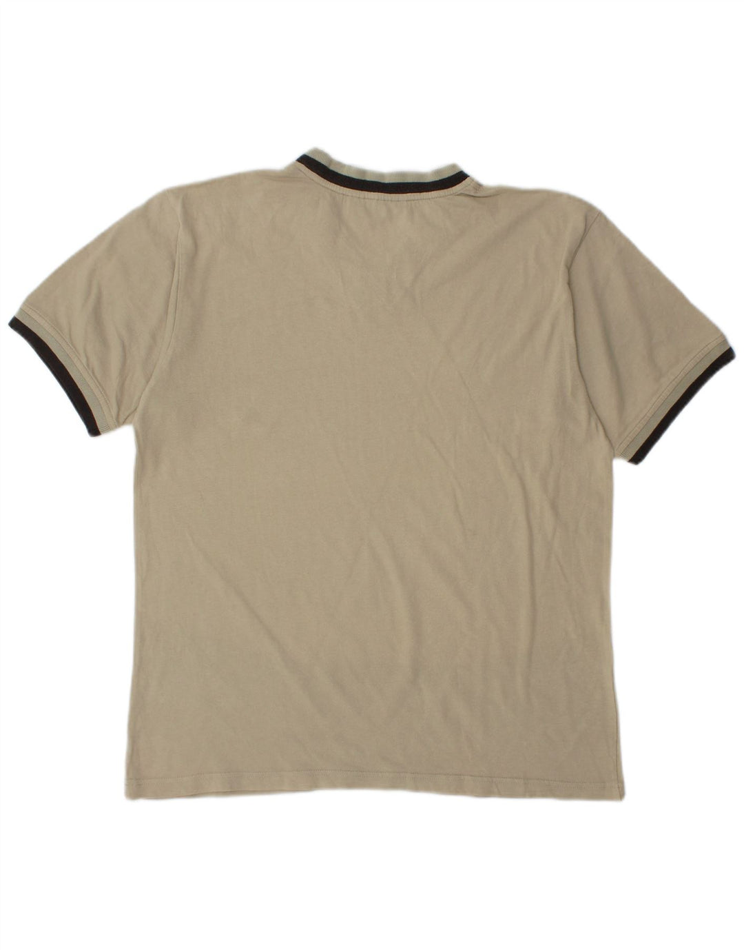 FILA Mens T-Shirt Top Small Beige Cotton