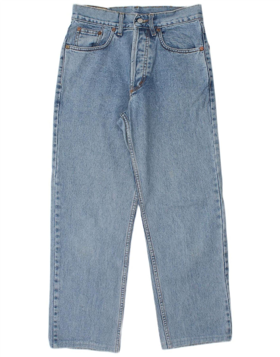 RIFLE Mens Cropped Straight Jeans W26 L25 Blue