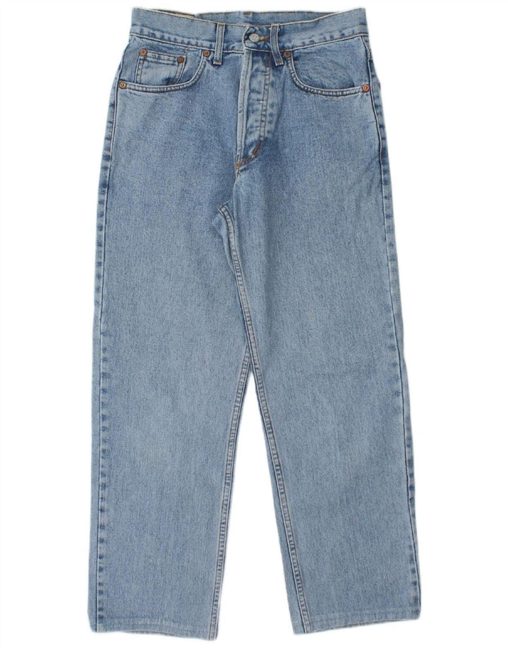 RIFLE Mens Cropped Straight Jeans W26 L25 Blue