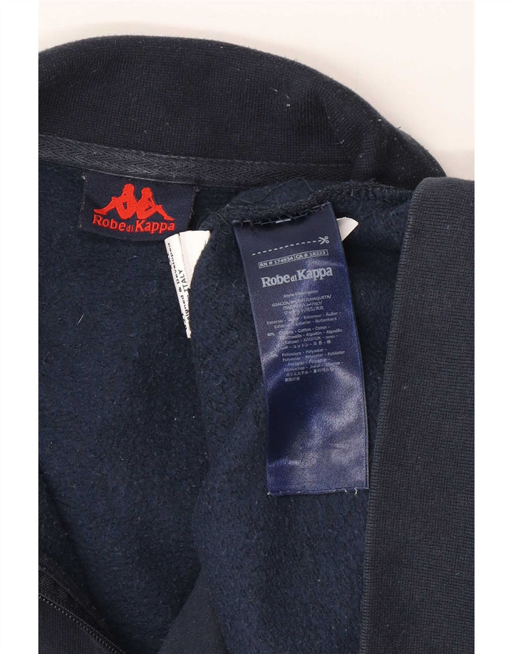 Kappa Mens Tracksuit Top Jacket 2XL Blue Cotton