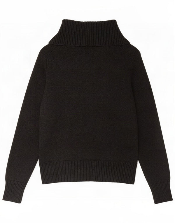 Marks & Spencer Womens Roll Neck Jumper Sweater UK 22 3XL Grey Cotton