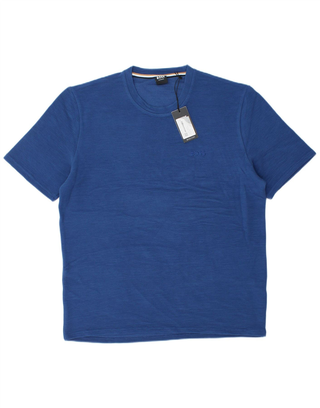 Hugo Boss Mens T-Shirt Top Medium Blue Modal