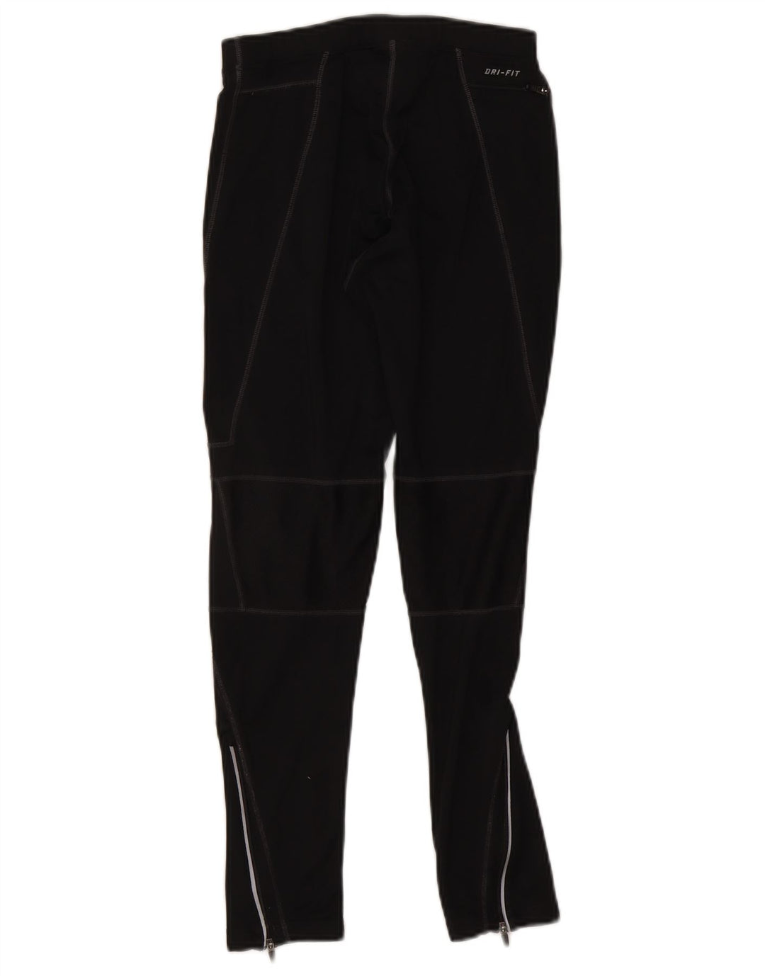 Nike Womens Dri Fit Leggings UK 12 Medium Black Polyester