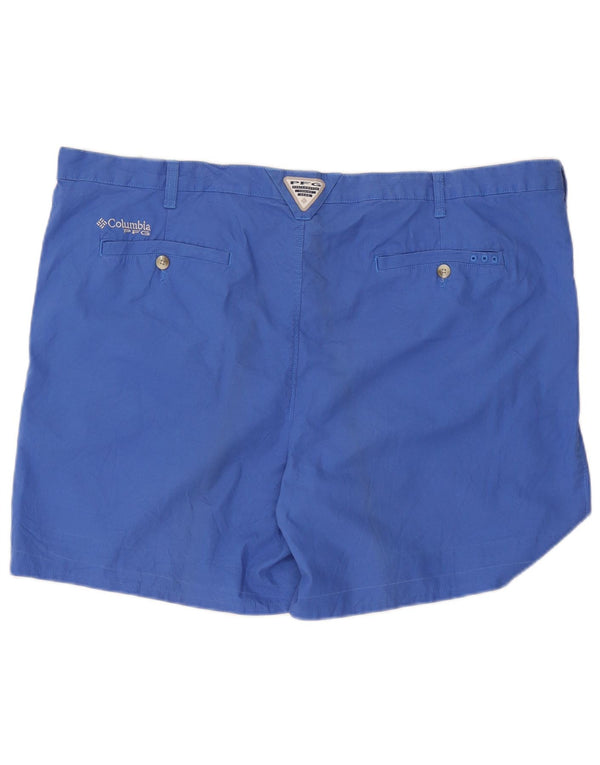 Columbia Mens Chino Shorts W46 3XL Blue Cotton