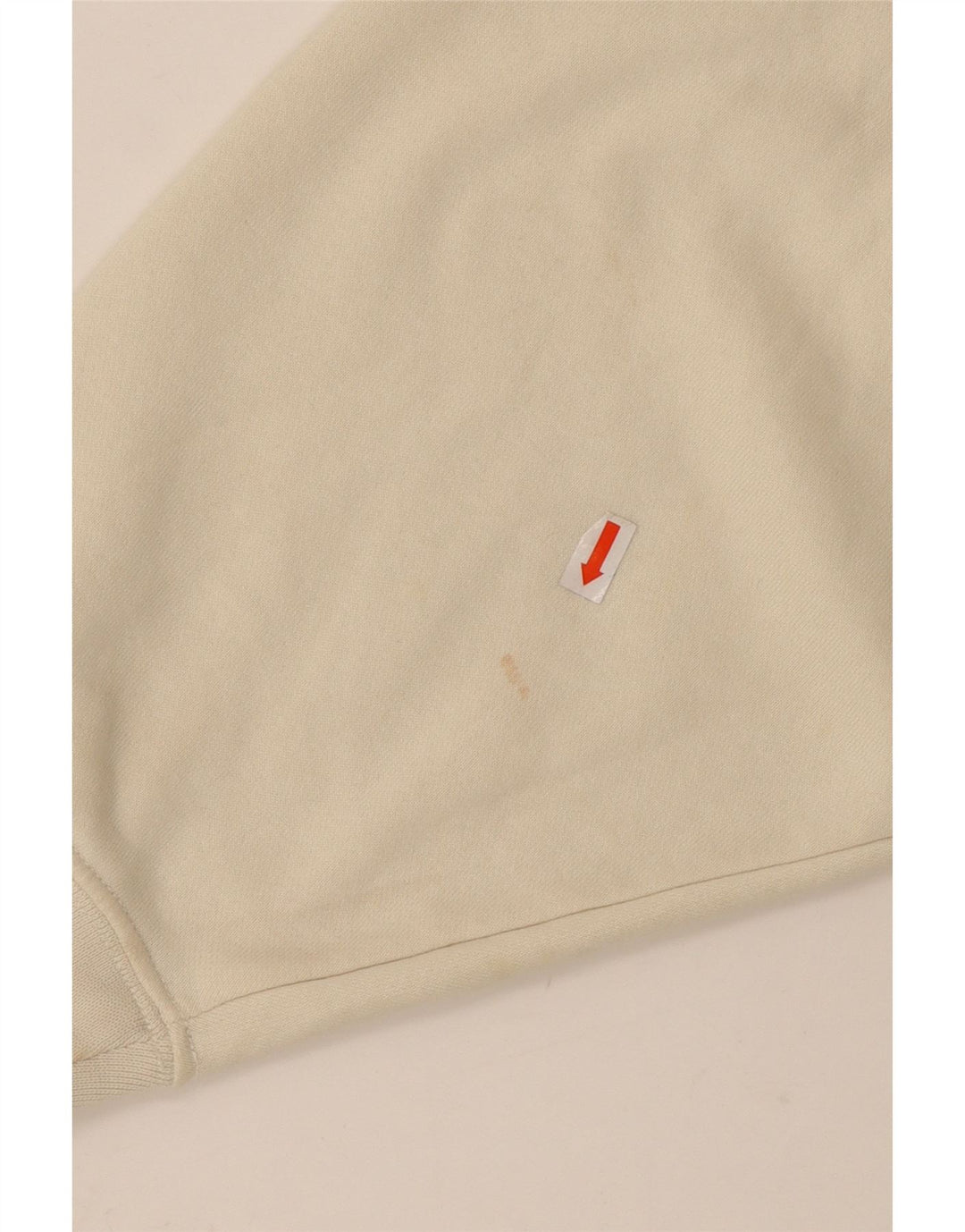 NIKE Womens Crop Oversized Sweatshirt Jumper UK 10 Small Off White Cotton