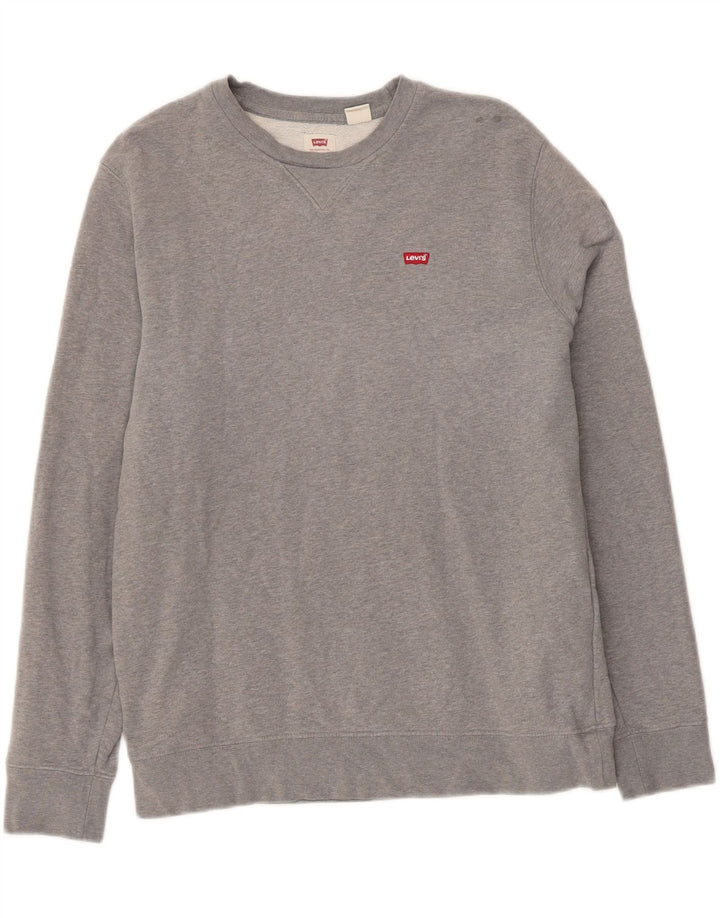 LEVI'S Mens Sweatshirt Jumper Medium Grey Vintage Levi's and Second-Hand Levi's from Messina Hembry 