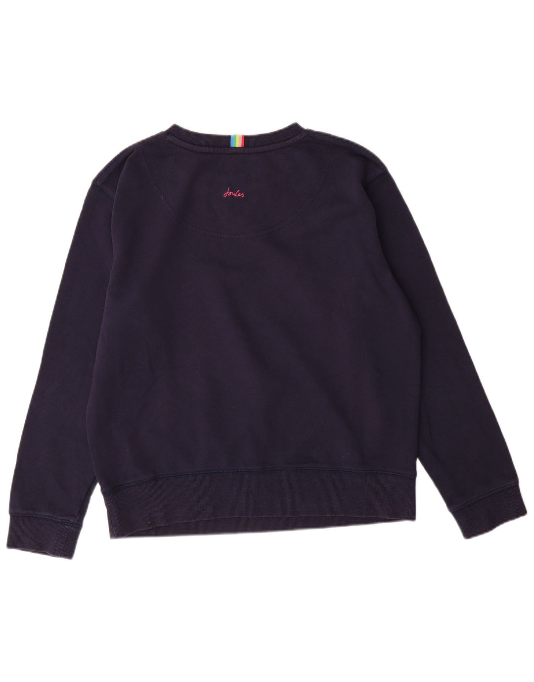 JOULES Womens Oversized Sweatshirt Jumper UK 8 Small  Navy Blue Cotton