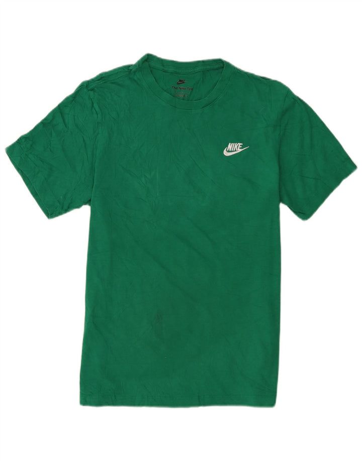 Nike Mens T-Shirt Top Medium Green Cotton