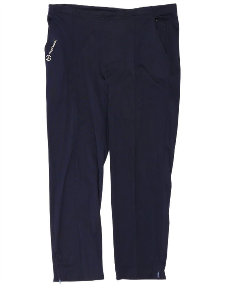 Sergio Tacchini Mens Tracksuit Trousers IT 52 XL Navy Blue Polyamide