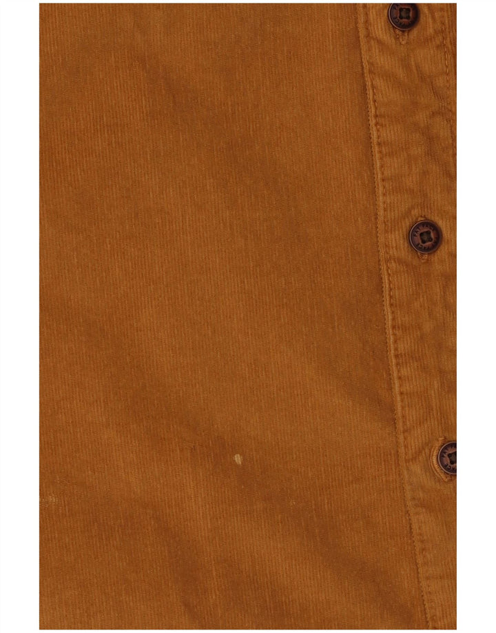 FAT FACE Mens Corduroy Shirt Large Beige Cotton