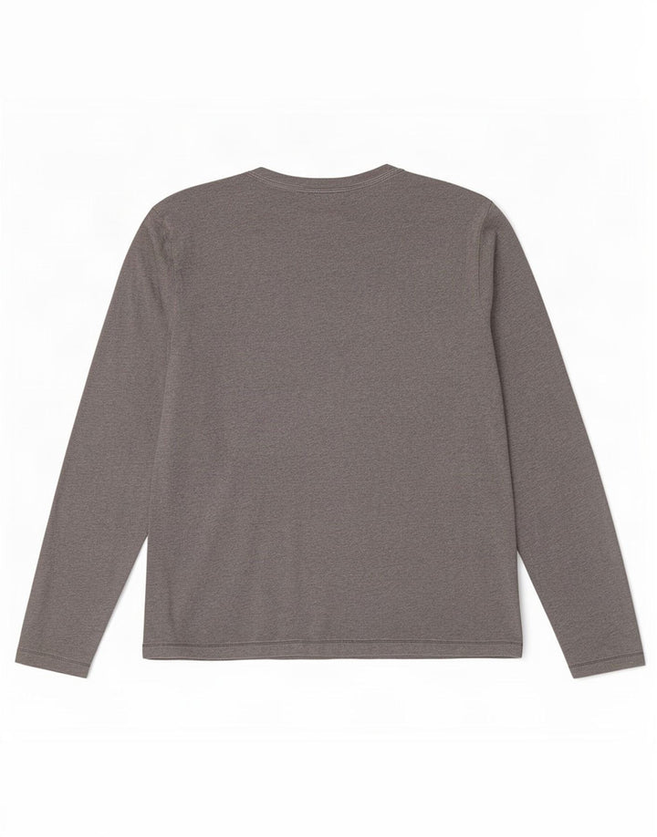 North Sails Mens Graphic Top Long Sleeve Small Grey Flecked Cotton