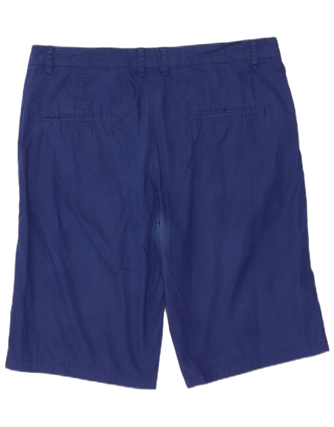 ZARA Mens Chino Shorts EU 42 Large W32 Blue Cotton