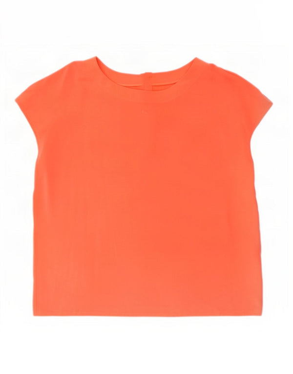 Vintage Womens Blouse Top UK 18 XL Orange