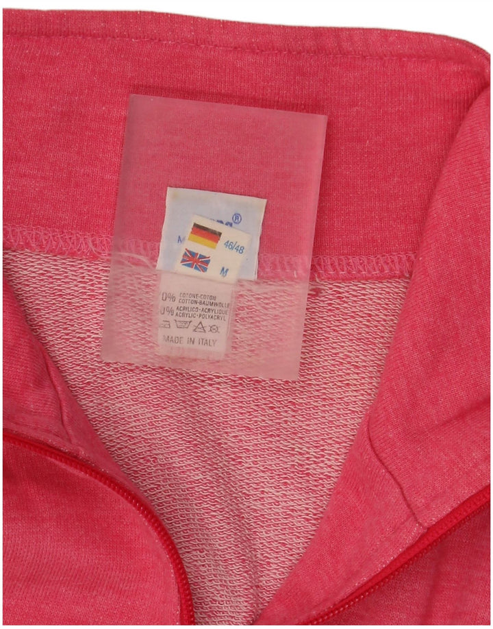 Arena Mens Graphic Full Tracksuit Medium Pink Colourblock Cotton