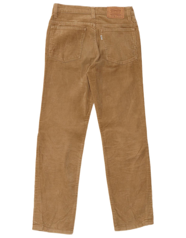 LEVI'S Mens 630 Straight Corduroy Trousers W31 L29 Beige Cotton