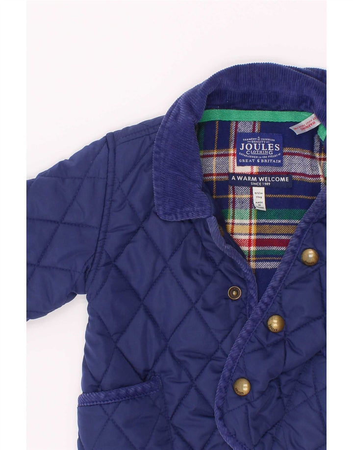 Joules Baby Boys Quilted Jacket 9-12 Months Navy Blue Polyester