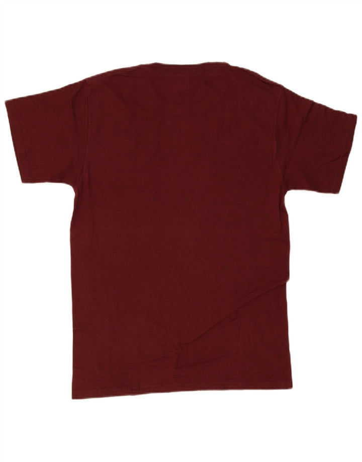 Champion Mens T-Shirt Top Small Burgundy