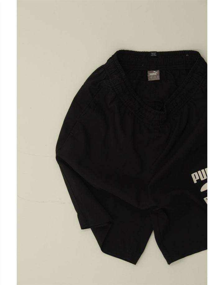PUMA Boys Graphic Sport Shorts 13-14 Years  Black Polyester Vintage Puma and Second-Hand Puma from Messina Hembry 