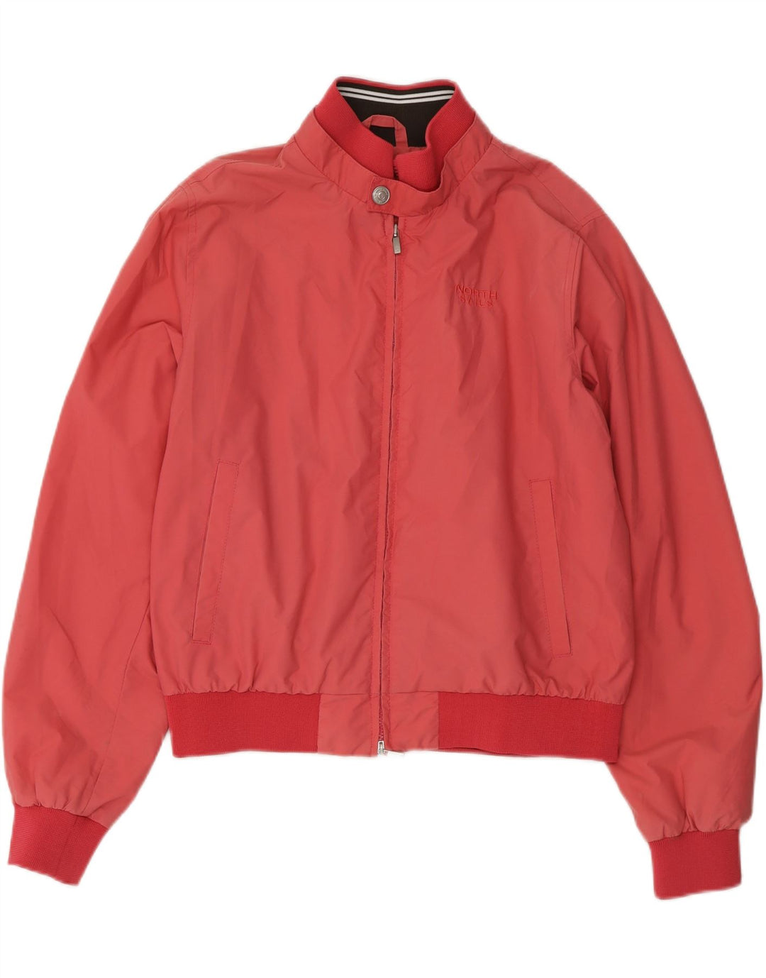 NORTH SAILS Womens Bomber Jacket UK 16 Large Pink Polyamide Vintage North Sails and Second-Hand North Sails from Messina Hembry 